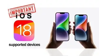 ⚠️ iOS 18 Supported Devices | Apple iPhone