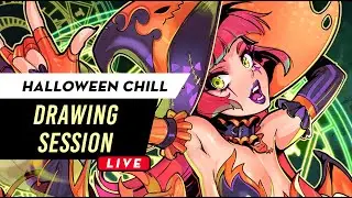 Halloween Chill Drawing Session 🎃🧟‍♂️🐈‍⬛