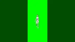 3d animation green screen video | girl walking green screen 