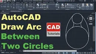 How to Draw an Arc Between Two Circles in AutoCAD