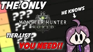 The ONLY Monster Hunter World Weapon Tier list YOU NEED!!!