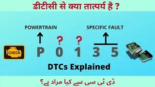 DTCs (Diagnostic Trouble Codes) Explained/ Types / Meaning / Function /اردو/हिन्दी/Presented in Eng
