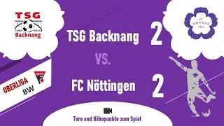 Oberliga Baden-Württemberg: TSG Backnang - FCN 2 : 2  (2:0) ...