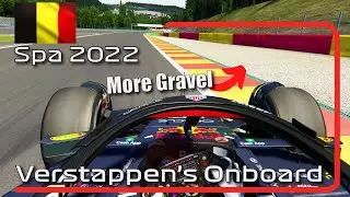NEW SPA 2022 TRACK | F1 Onboard Max Verstappen