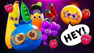 Birthday Dance Party! - Vegetables and fruits - Fun Animation and Upbeat Music!