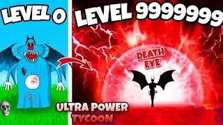 Oggy Became Overpowered Death Eye in Ultra Power Tycoon Roblox | Roblox Tycoon | Oggy Game