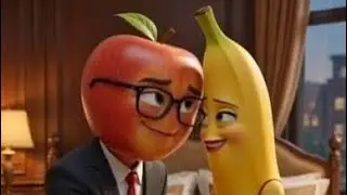 Appelino & Apelina Argue With Bananino 🍌🍎| AI Talking Fruit