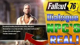 HUMAN NPC'S & DIALOGUE IN FALLOUT 76!!! & BATTLE ROYALE TODAY!!!