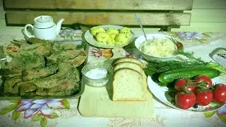 Сазан Жареный в сковороде на костре!!!