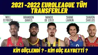 Euroleague 2021 -2022 Transfer Sezonu - Kimler Gitti ? Kimler Kaldı ?