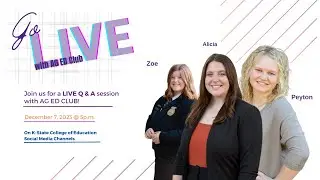 Go LIVE with Ag Ed Club