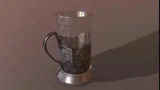 Glass in the cup holder (360 turnable)