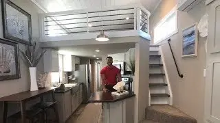 NEW LOFT DESIGN! Monoslope Roof Tiny Home with awesome bedroom