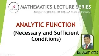 L- 31.1 Analytics Function and it's Nacessary and Sufficient Conditions