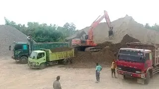 Truck cars | Construction vehicles | Hitachi excavator heavy equipment load trucks