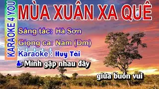 #Karaoke MÙA XUÂN XA QUÊ Tone Nữ Nhạc Sống ✔️ | #k4y #mxxq
