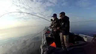 Лена ловит свою первую Зубатку
