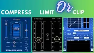 Three Plugins, Same Effect, Different Results! Choose Wisely between Compressor, Clipper or Limter.