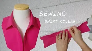 초보자를위한 더 쉽고빠른 셔츠칼라 봉제방법 Easier and faster way to sew a shirt collar for beginners
