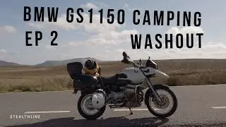 4K Welsh Camping on the BMW GS amazing welsh roads - Wash Out