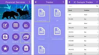 Day Trade Financial Services App Preview