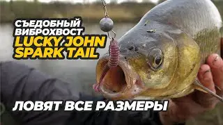 Съедобный виброхвост Lucky John Spark Tail – ловят все размеры!