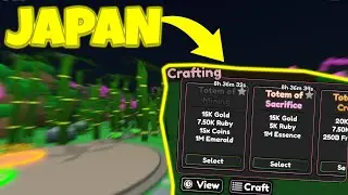 NEW JAPAN WORLD AND CRAFTING IN STAT GRINDING SIMULATOR 3!!! | Roblox