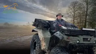 Everyday life on a farm in the Urals/ Cleaning up our ranch/ First ride on a big ATV, the Atlet