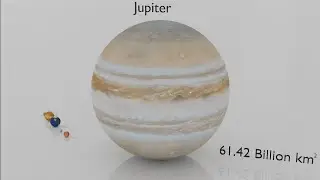 solar system planet area comparison #animation #comparison #3d #solarsystem #planet