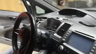 Как снять/демонтировать магнитолу Honda Civic 4D