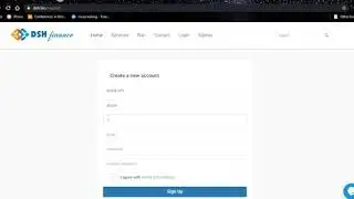 How to register and activate your account of DSH finance