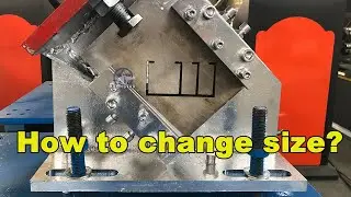 How to change C channel size in one machine ?   3 in 1 c channel roll forming machine