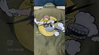 Кастом куртки #кастом #росписьодежды #custom #дональддак #donaldduck