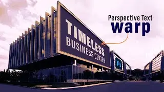 Creative Typography with Perspective warp  | Photoshop Tutorial