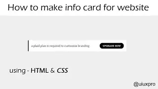 How to Create Notice Component for Website using HTML & CSS only @uiuxpro