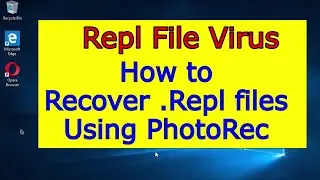 Repl File Virus. How to recover .Repl files using PhotoRec.