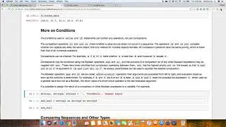 More on conditions