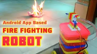 Android App Based Fire Fighting Robot #robotic #arduinorobot #android #diyrobotics