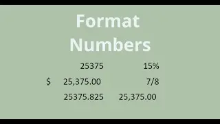 M3L3 Formatting Numbers