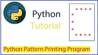 Printing Stars '*' in C Shape in python || Alphabet Pattern in python || Print alphabet in python
