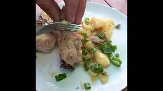 Картошка с курицей !