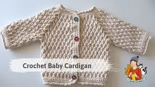 Crochet Easy Alpine Stitch Baby Cardigan