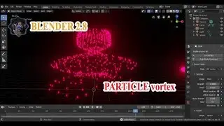 Blender 2.8 Particle effect: Vortex
