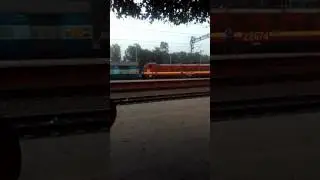 Train in slow speed