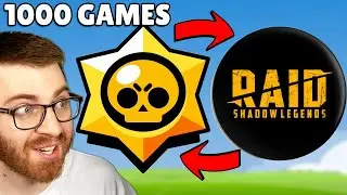 1000 Games Of Brawl Stars + Raid Shadow Legends!! 