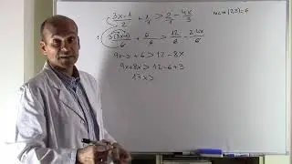 INECUACIÓN DE PRIMER GRADO CON DENOMINADORES