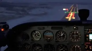 IFR training - ILS approach - 51 knot cross wind at Fix - Flying - ATC audio