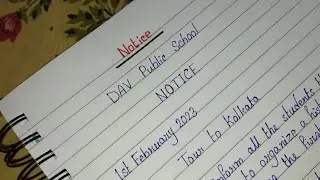 Notice || Notice writing in english || how to write a notice || 