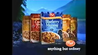 Post Selects Blueberry Mornings cereal ad from 2003