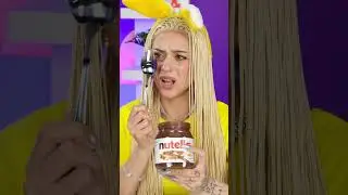 She swapped the jellybeans for Nutella, but then she realized there was something wrong with Nutella
